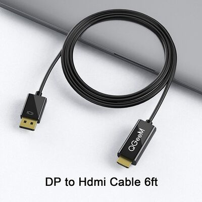 Qgeem QG-HD22 Display Port To HDMI Cable - 4