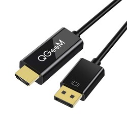Qgeem QG-HD22 Display Port To HDMI Cable - 8