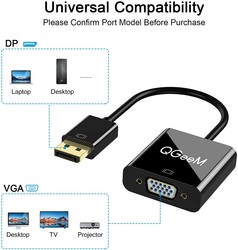 Qgeem QG-HD25 VGA To Display Port Converter - 4