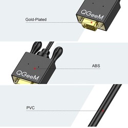Qgeem QG-HD29 VGA To Mini Display Port Cable - 7