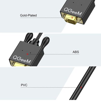 Qgeem QG-HD29 VGA To Mini Display Port Kablo - 7
