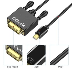 Qgeem QG-HD30 DVI To Mini Display Port Cable - 6