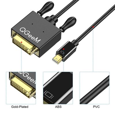 Qgeem QG-HD30 DVI To Mini Display Port Kablo - 6