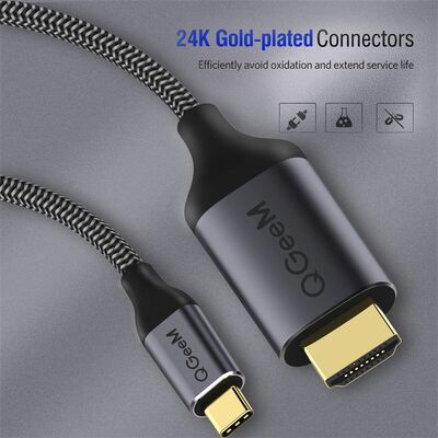 Qgeem QG-UA09 Type-C To HDMI Cable 3M - 15