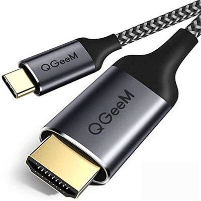 Qgeem QG-UA09 Type-C To HDMI Kablo - 1