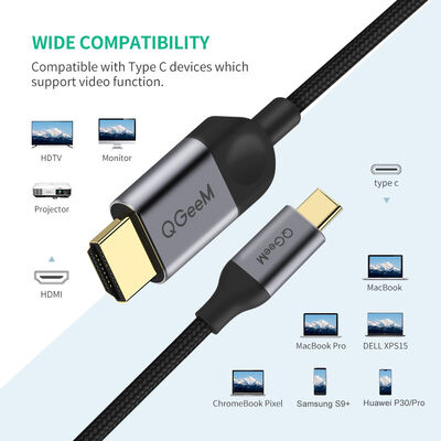 Qgeem QG-UA10 Type-C To HDMI Cable - 2