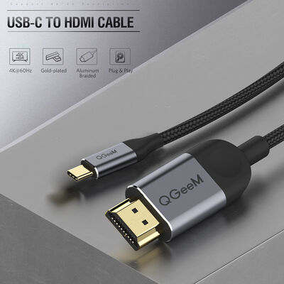 Qgeem QG-UA10 Type-C To HDMI Kablo - 5