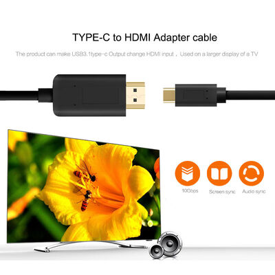 Qgeem QG-UA11 Type-C To HDMI Cable 1.2M - 2