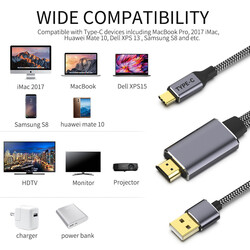 Qgeem QG-UA12 Type-C To HDMI 2 in 1 Cable - 5