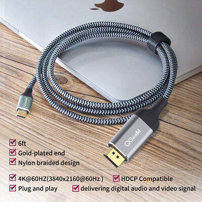 Qgeem QG-UA13 Type-C To Display Port Cable - 9