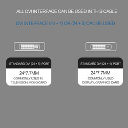 Qgeem QG-UA18 Type-C To DVI Cable 1.8M - 3