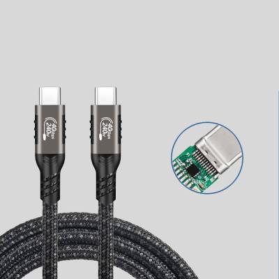 Qgeem QG01 Type-C to Type-C USB4 PD Data Cable 240W 40Gbps 8K@60Hz 0.2 Meter - 9