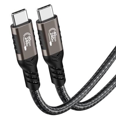 Qgeem QG01 Type-C to Type-C USB4 PD Data Cable 240W 40Gbps 8K@60Hz 1 Meter - 7