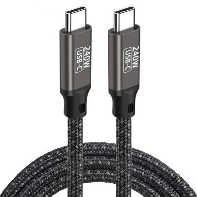 Qgeem QG02 Type-C to Type-C PD3.1 Data Cable 240W 480Mbps 0.5 Meter - 10