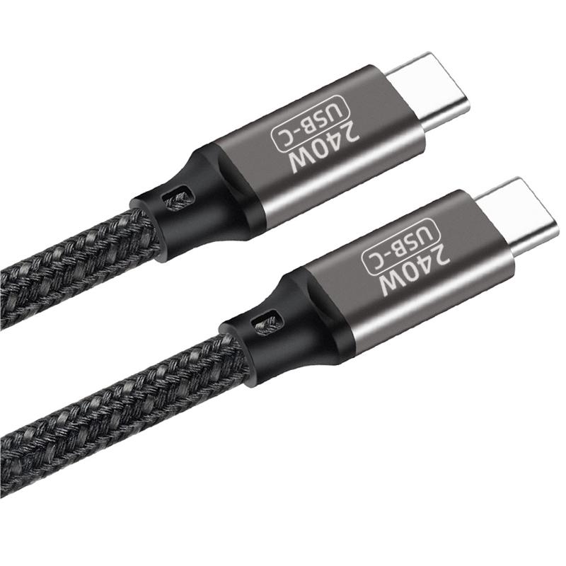 Qgeem QG02 Type-C to Type-C PD3.1 Data Cable 240W 480Mbps 0.5 Meter - 6