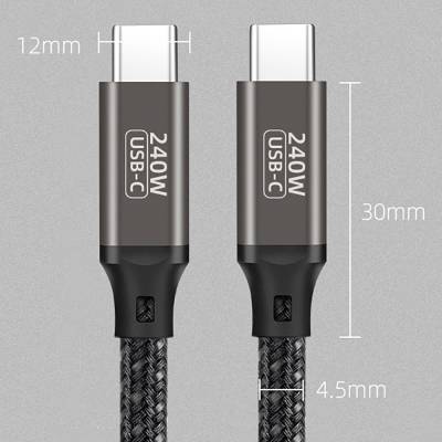 Qgeem QG02 Type-C to Type-C PD3.1 Data Cable 240W 480Mbps 0.5 Meter - 15