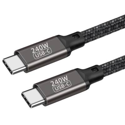 Qgeem QG02 Type-C to Type-C PD3.1 Data Cable 240W 480Mbps 0.5 Meter - 4