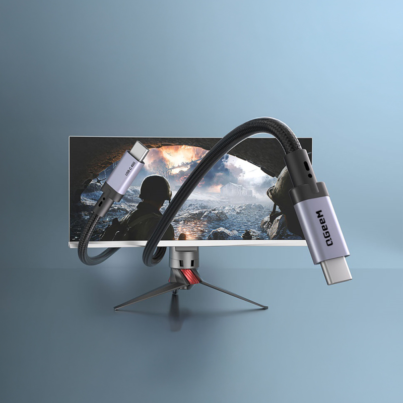 Qgeem QG03 Type-C to Type-C PD 40G 8K@60Hz Data Cable 240W 1M - 4