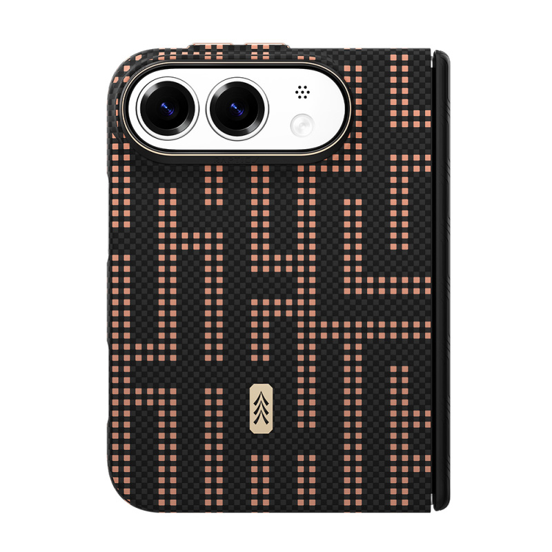 Raptic Aramid SkinPro Grid Series Carbon Cover for Apple iPhone Duo (Fold) – MagSafe Compatible - 7