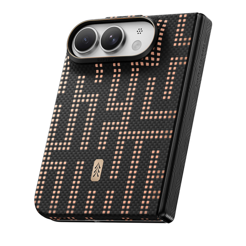Raptic Aramid SkinPro Grid Series Carbon Cover for Apple iPhone Duo (Fold) – MagSafe Compatible - 8