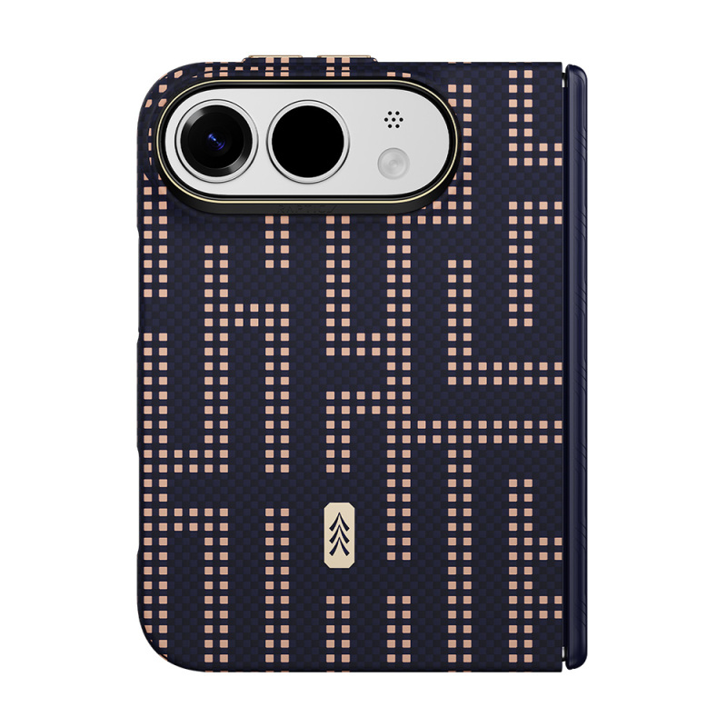 Raptic Aramid SkinPro Grid Series Carbon Cover for Apple iPhone Duo (Fold) – MagSafe Compatible - 11