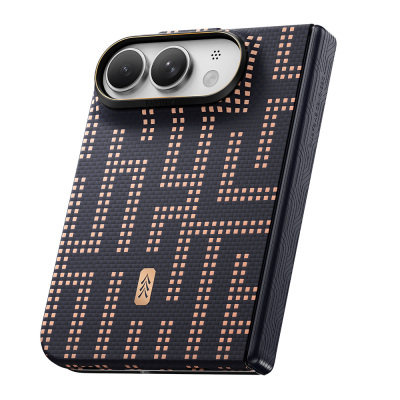 Raptic Aramid SkinPro Grid Series Carbon Cover for Apple iPhone Duo (Fold) – MagSafe Compatible - 12