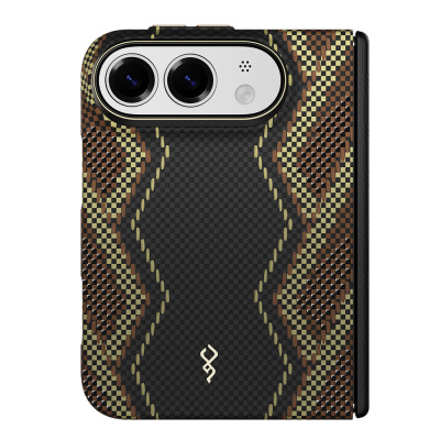 Raptic Aramid SkinPro Scepter Series Carbon Cover for Apple iPhone Duo (Fold) – MagSafe Compatible - 3