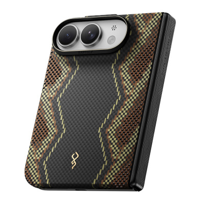 Raptic Aramid SkinPro Scepter Series Carbon Cover for Apple iPhone Duo (Fold) – MagSafe Compatible - 4