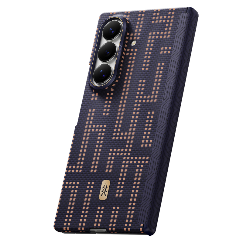 Raptic Aramid SkinPro Series Carbon Cover for Galaxy Z Fold 8 Ultra with M-Safe Charging Support - 3
