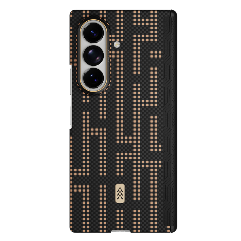 Raptic Aramid SkinPro Series Carbon Cover for Galaxy Z Fold 8 Ultra with M-Safe Charging Support - 6