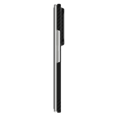 Raptic Aramid SkinPro Series Carbon Cover for Galaxy Z Fold 8 Ultra with Metal Camera Frame and M-Safe Charging Support - 2