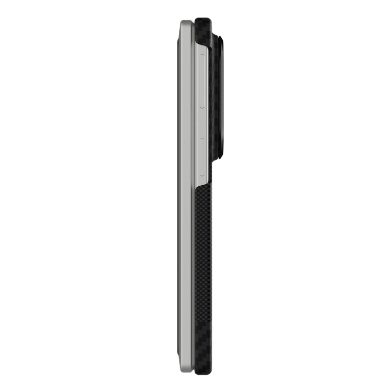 Raptic Aramid SkinPro Series Carbon Cover for Galaxy Z Fold 8 with Metal Camera Frame and M-Safe Charging Compatibility - 4