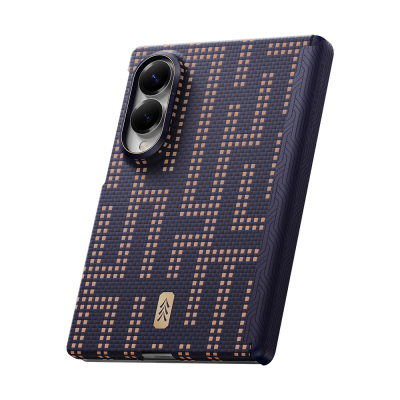 Raptic Aramid SkinPro Series Carbon Cover with M-Safe Charging for Galaxy Z Fold 8 - 5