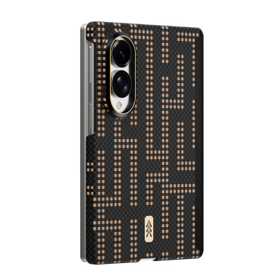 Raptic Aramid SkinPro Series Carbon Cover with M-Safe Charging for Galaxy Z Fold 8 - 6