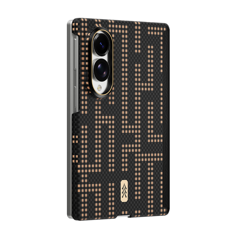 Raptic Aramid SkinPro Series Carbon Cover with M-Safe Charging for Galaxy Z Fold 8 - 6