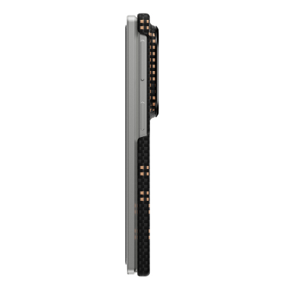 Raptic Aramid SkinPro Series Carbon Cover with M-Safe Charging for Galaxy Z Fold 8 - 10