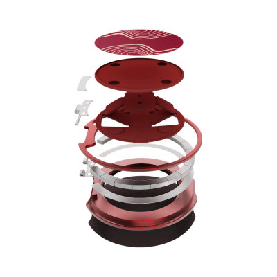 Raptic FreeFlow Grid Series 360 Degree Rotating Magnetic Ring Stand Phone Holder - 6