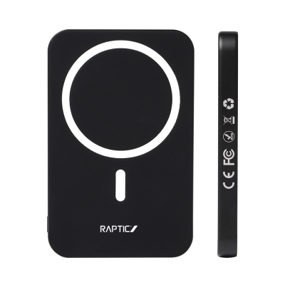 Raptic S4 Aramid-Skin M-safe Şarj Özellikli Ultra İnce 600D Powerbank 15W 5000mAh - 4