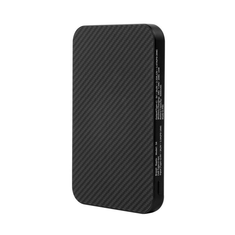 Raptic S4 Aramid-Skin M-safe Şarj Özellikli Ultra İnce 600D Powerbank 15W 5000mAh - 2