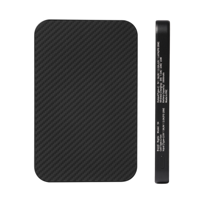 Raptic S4 Aramid-Skin Ultra Thin 600D Powerbank 15W 5000mAh with M-safe Charging - 5