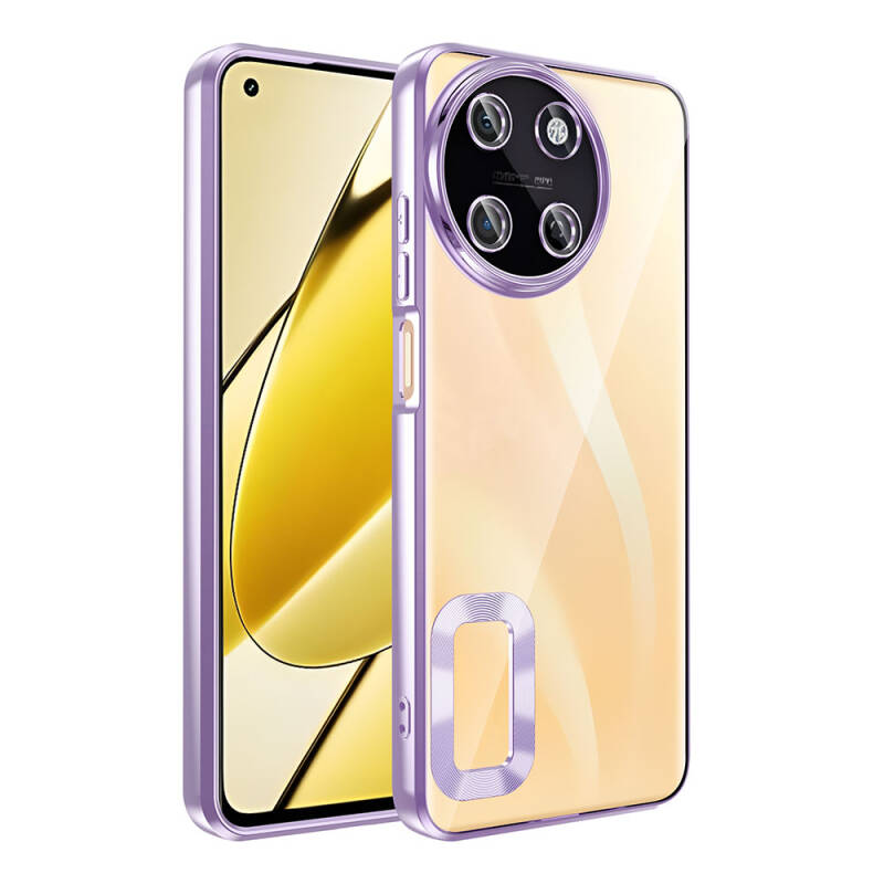 Realme 11 4G Case Camera Protection Zore Omega Cover Showing Logo - 4