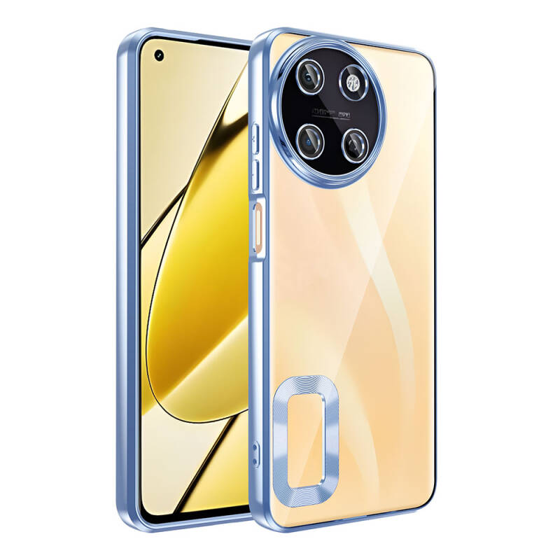 Realme 11 4G Case Camera Protection Zore Omega Cover Showing Logo - 7