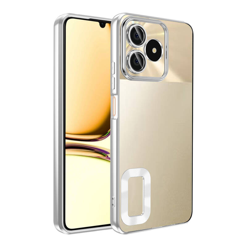 Realme C53 Case Camera Protection Showing Logo Zore Omega Cover - 6