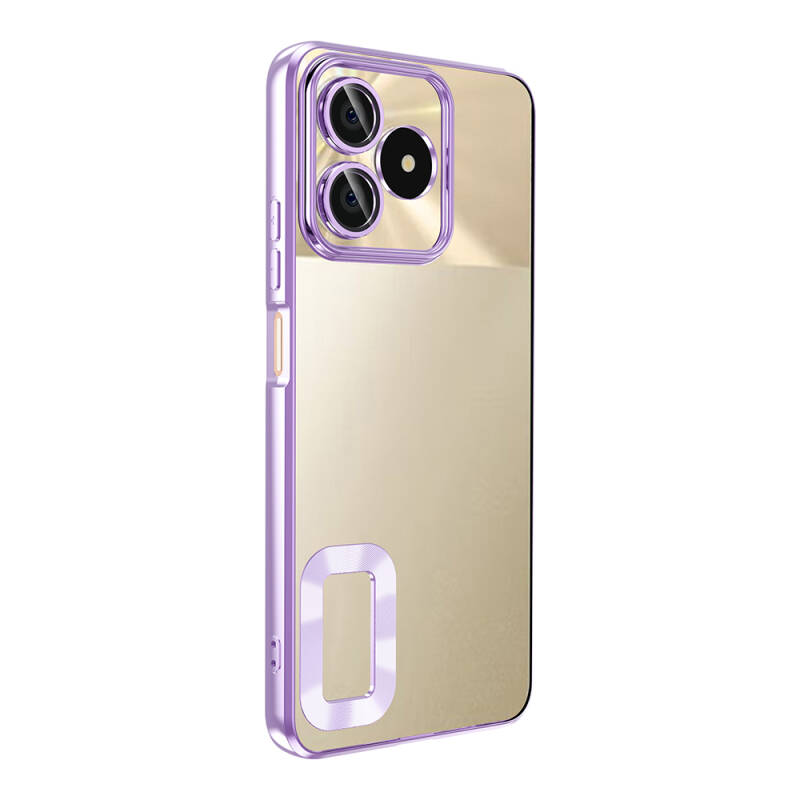 Realme C53 Case Camera Protection Showing Logo Zore Omega Cover - 11