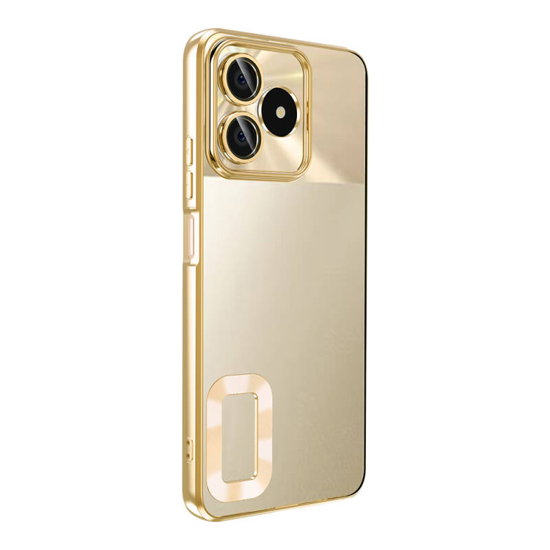 Realme C53 Case Camera Protection Showing Logo Zore Omega Cover - 12