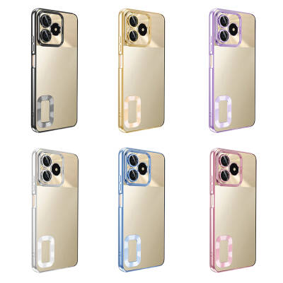 Realme C53 Case Camera Protection Showing Logo Zore Omega Cover - 20