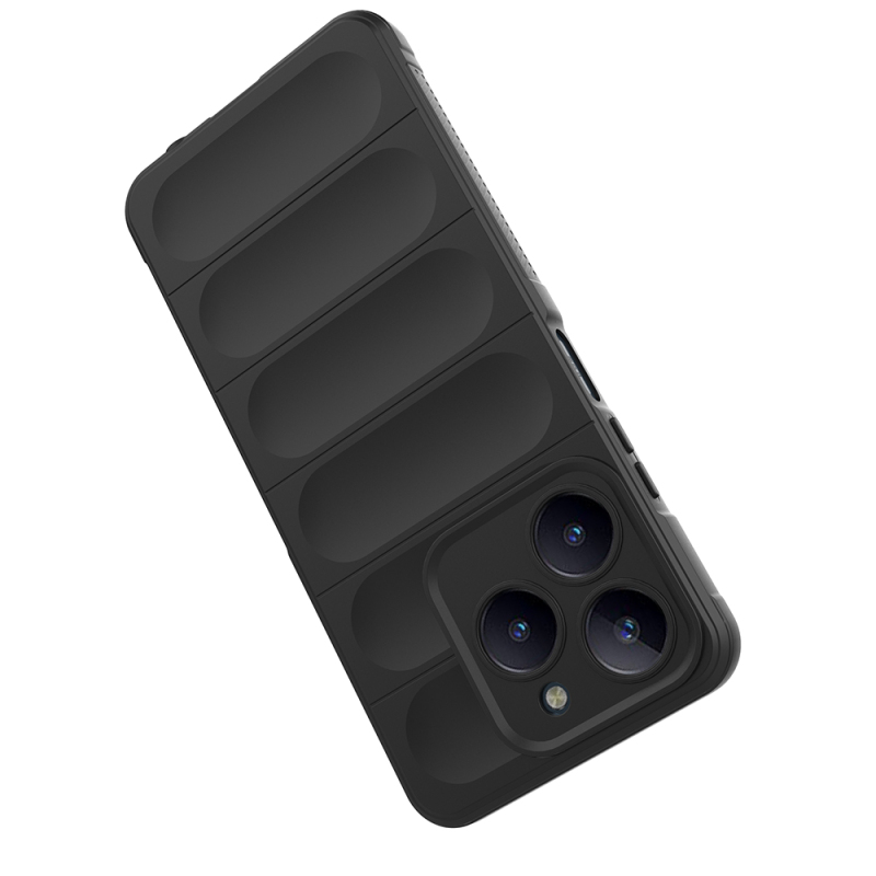 Realme C63 Case Flexible TPU Hollow Back Surface Design Zore Ethnic Silicone Cover - 11