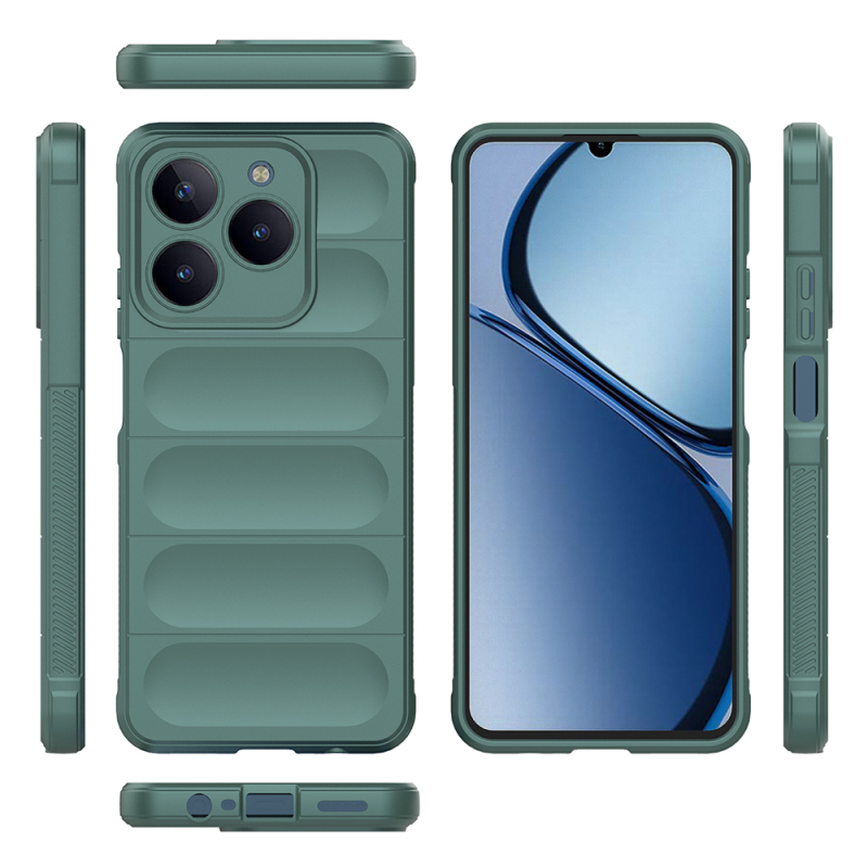 Realme C63 Kılıf Esnek TPU Oyuklu Arka Yüzey Tasarımlı Zore Etnik Silikon Kapak - 7