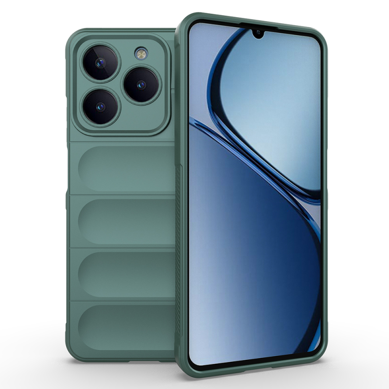 Realme C63 Kılıf Esnek TPU Oyuklu Arka Yüzey Tasarımlı Zore Etnik Silikon Kapak - 1