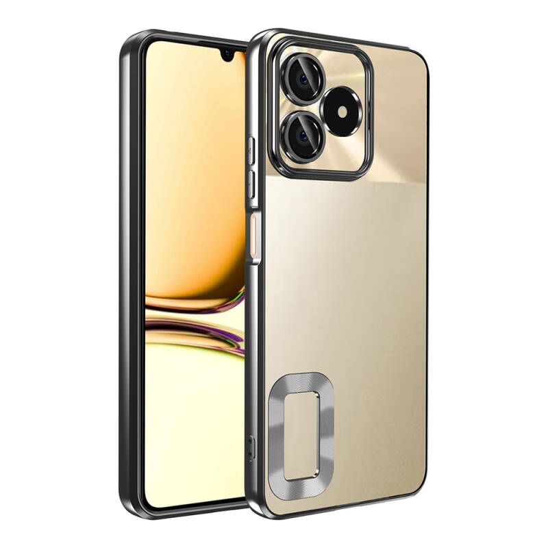 Realme Note 50 Case Camera Protection Showing Logo Zore Omega Cover - 6